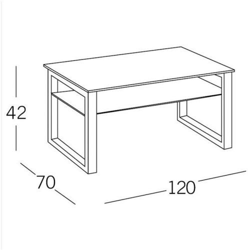 MESA DE CENTRO MOOD - RECTANGULAR CRISTAL TRANSPARENTE