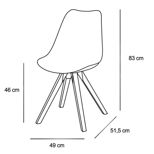 SILLA ADDA - BLANCA