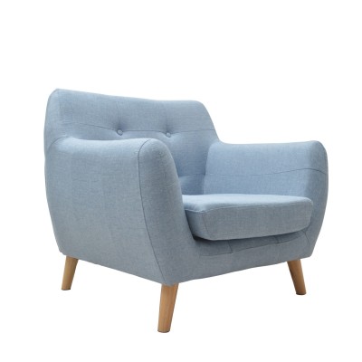 SILLÓN NORDIC VINTAGE - AZUL CLARO 2