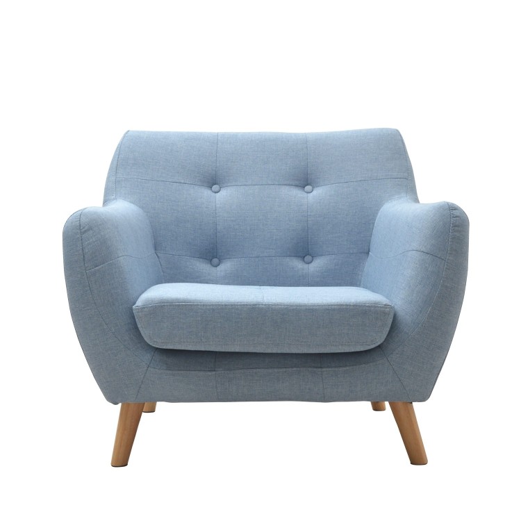 SILLÓN NORDIC VINTAGE - AZUL CLARO