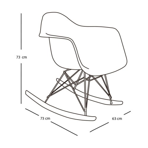 SILLÓN MECEDORA DALÍ - BLANCO