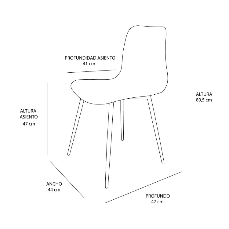 SILLA BOB-MARRON CLARO