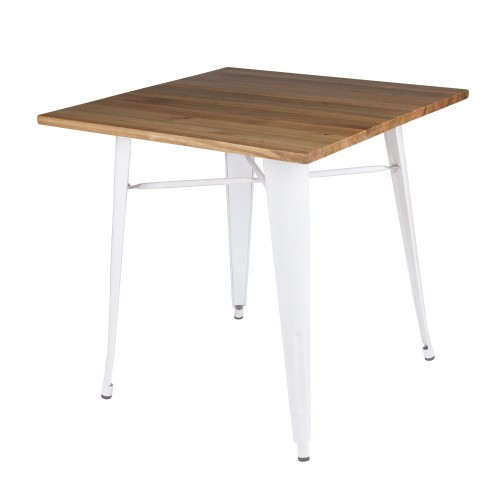 MESA VOLT 80 BLANCA MADERA-PATA BLANCA