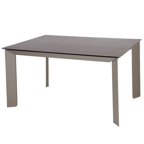 MESA EXTENSIBLE NIA CERAMICA GRIS/PATAS GRIS