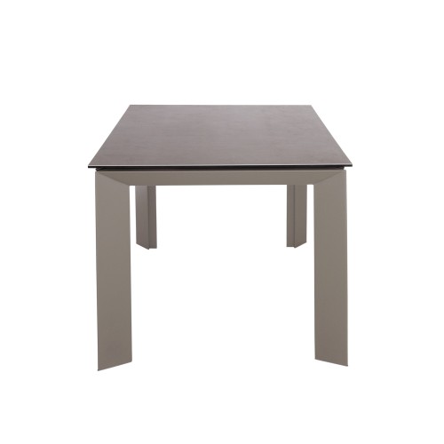 MESA EXTENSIBLE NIA CERAMICA GRIS/PATAS GRIS