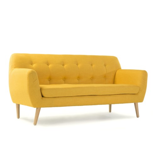 SOFA NORDIC VINTAGE-AMARILLO