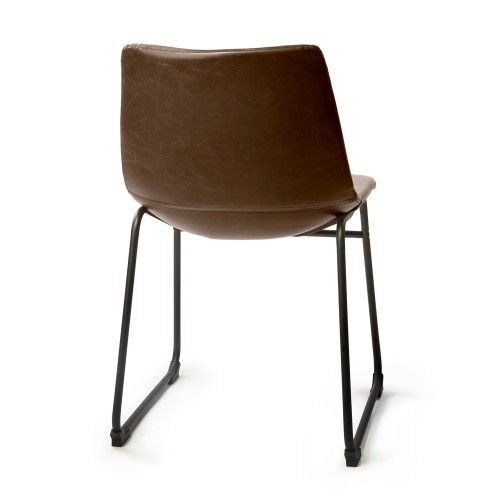 SILLA ALPHA VINTAGE-MARRON