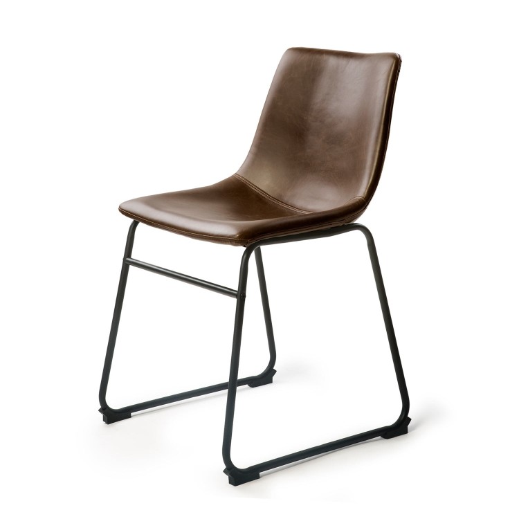 SILLA ALPHA VINTAGE-MARRON