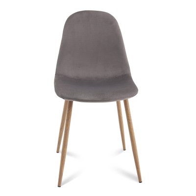 SILLA ZEN TERCIOPELO GRIS 2