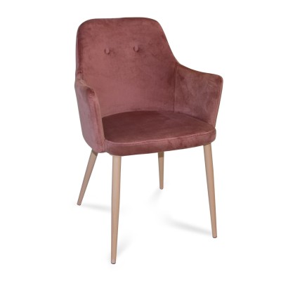 SILLON CLASSIC TERCIOPELO ROSA