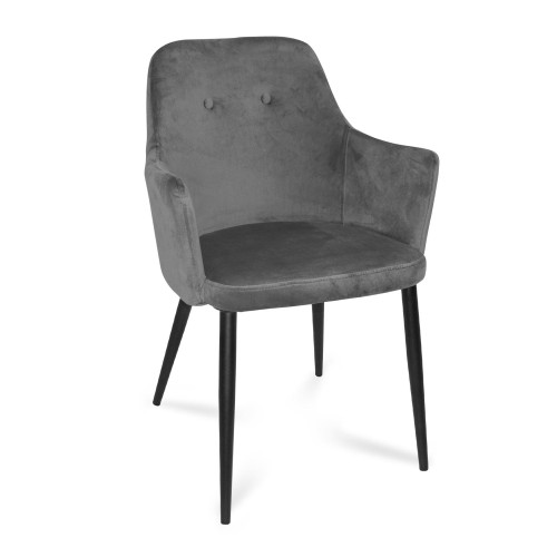 SILLON CLASSIC TERCIOPELO GRIS