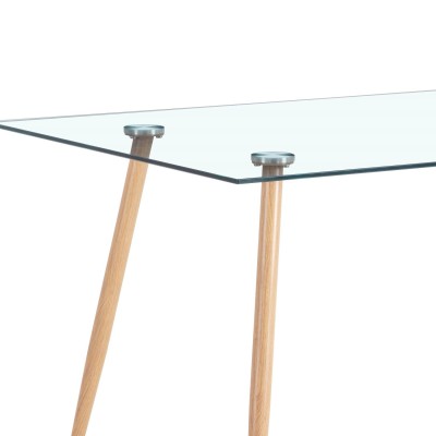 MESA BASIC CRISTAL TRASPARENTE 2