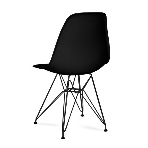 SILLA DALMAU NEGRA ASIENTO NEGRO