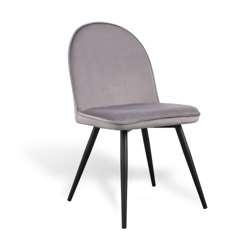 SILLA VELVET TERCIOPELO GRIS