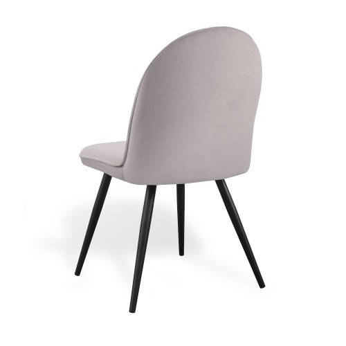 SILLA VELVET TERCIOPELO GRIS