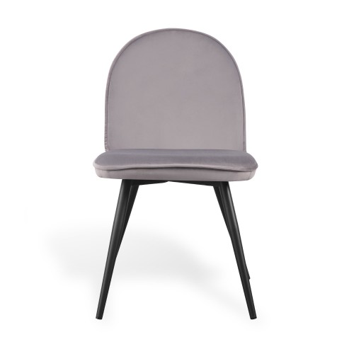 SILLA VELVET TERCIOPELO GRIS