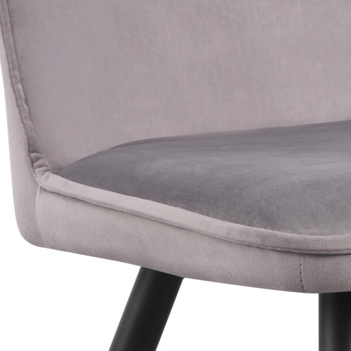 SILLA VELVET TERCIOPELO GRIS