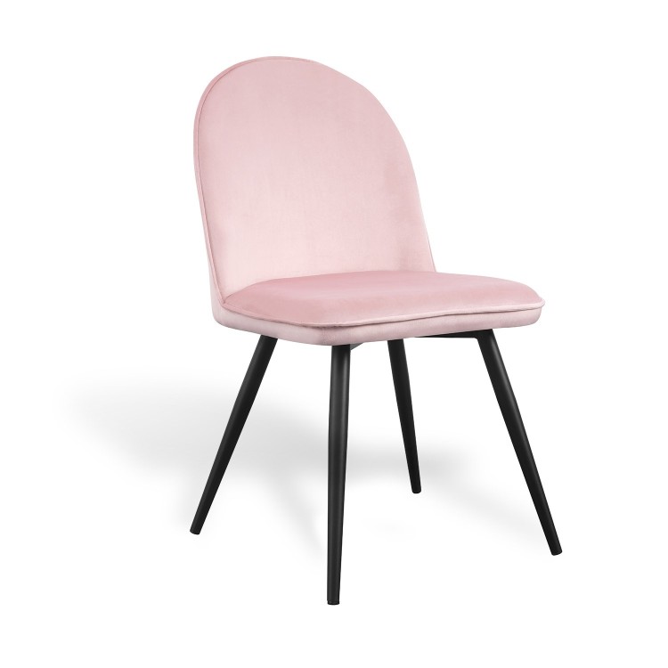 SILLA VELVET TERCIOPELO ROSA