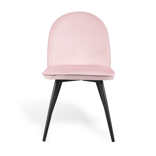 SILLA VELVET TERCIOPELO ROSA