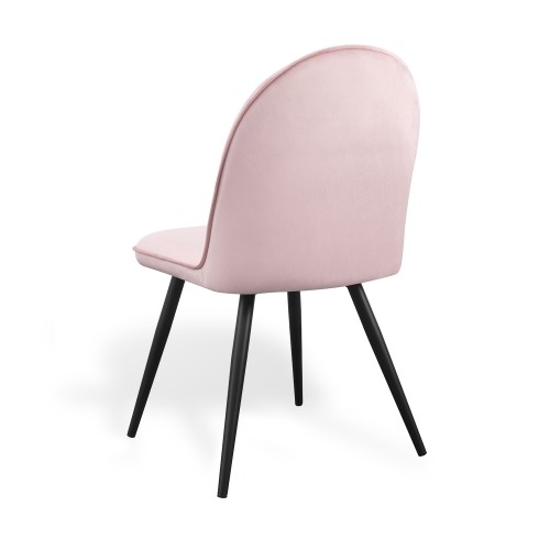 SILLA VELVET TERCIOPELO ROSA