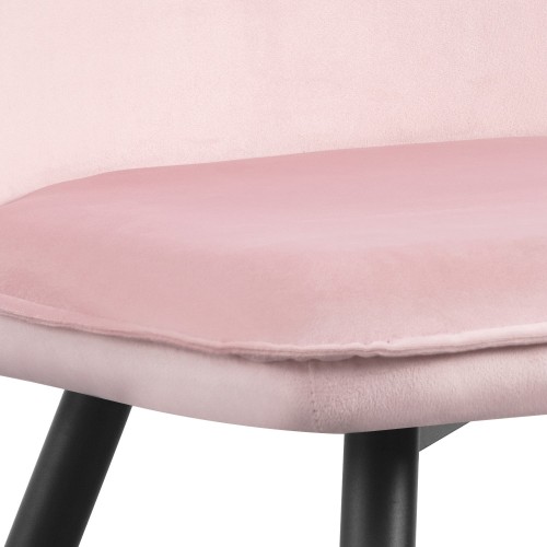 SILLA VELVET TERCIOPELO ROSA