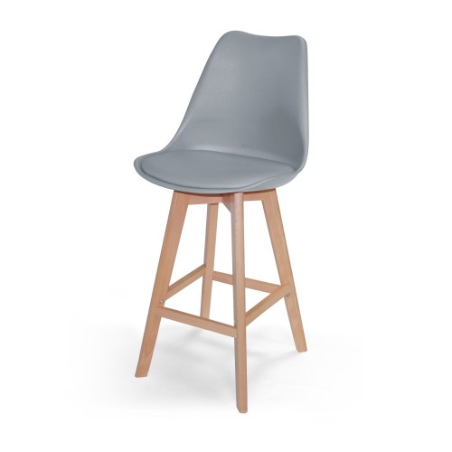 TABURETE MEGAN GRIS 65