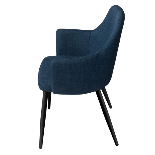 SILLON CLASSIC AZUL PATA NEGRA