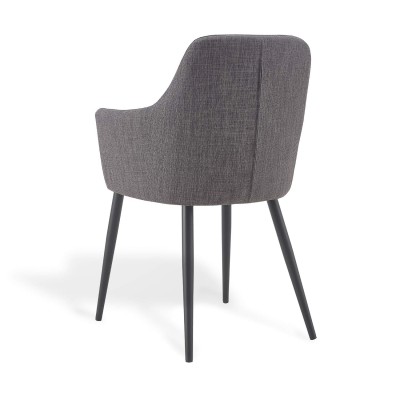 SILLON CLASSIC GRIS PATA NEGRA 2