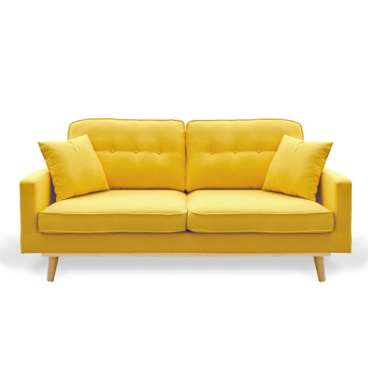 SOFA TANYA 3 PLAZAS AMARILLO