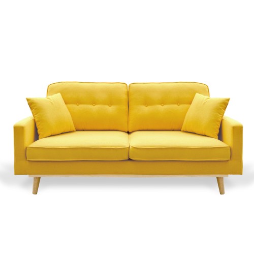 SOFA TANYA 3 PLAZAS AMARILLO