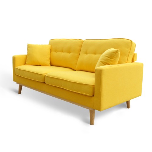 SOFA TANYA 3 PLAZAS AMARILLO