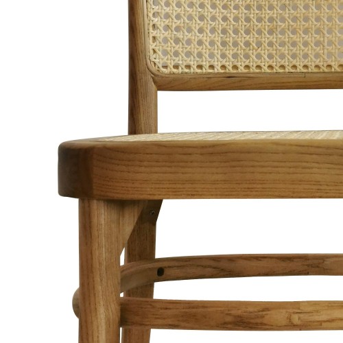 SILLA ABEL MADERA NATURAL RATTAN 