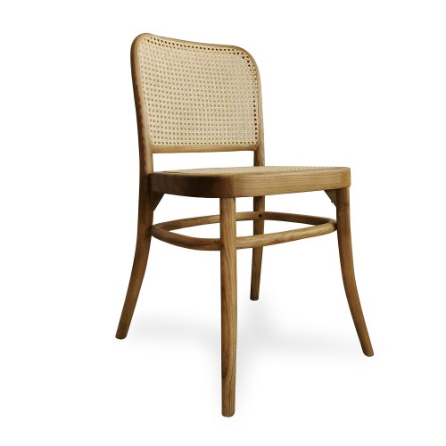 SILLA ABEL MADERA NATURAL RATTAN 