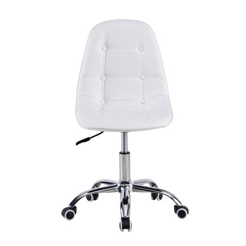 SILLA ESCRITORIO CAPITONE BLANCO