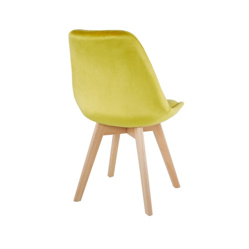 SILLA MEGAN VIP TERCIOPELO AMARILLO