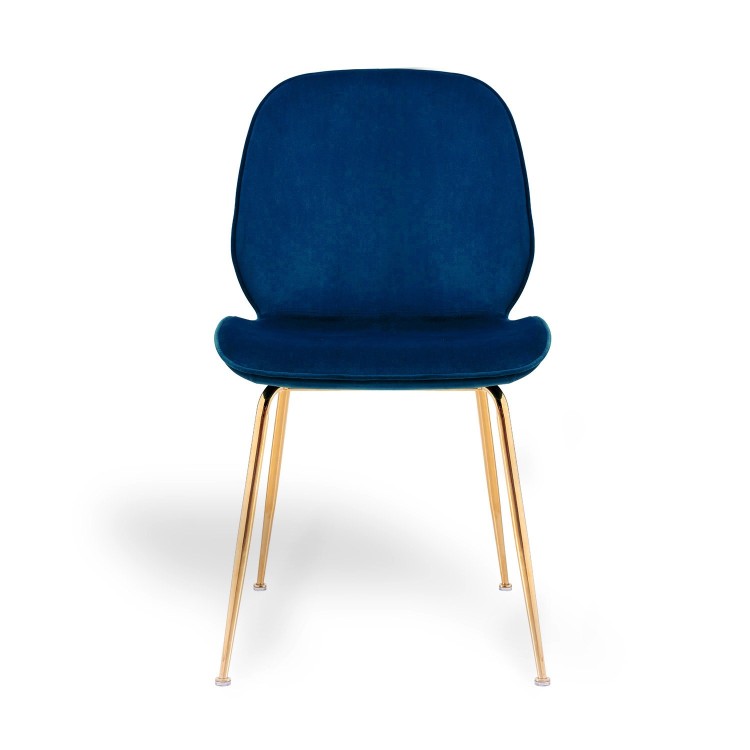 SILLA LAIMA TERCIOPELO AZUL