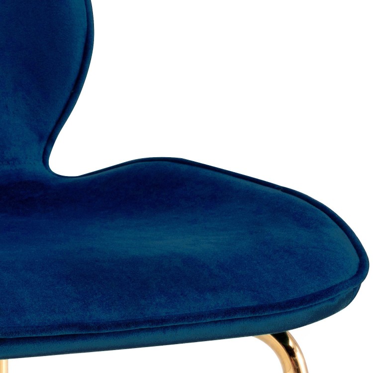 SILLA LAIMA TERCIOPELO AZUL