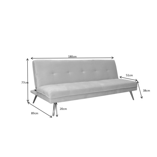 SOFA CAMA DARLING GRIS