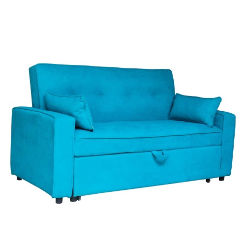 SOFA CAMA HERMES AZUL 