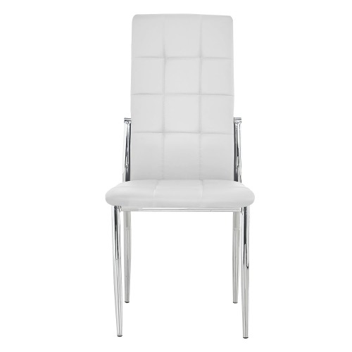 SILLA MISS CAPITONE-BLANCA