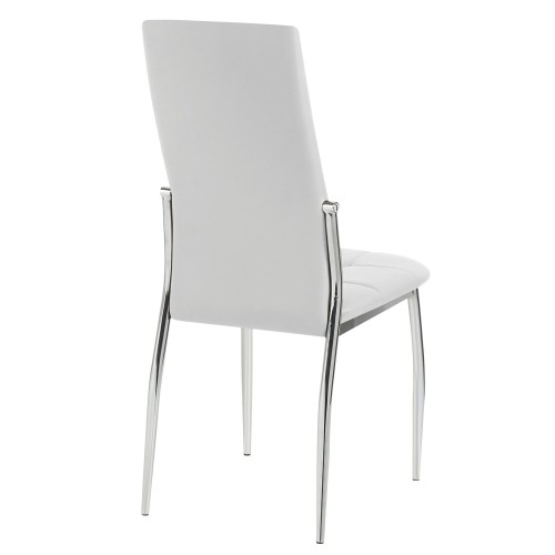 SILLA MISS CAPITONE-BLANCA