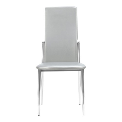 SILLA MISS - PU PLATA 