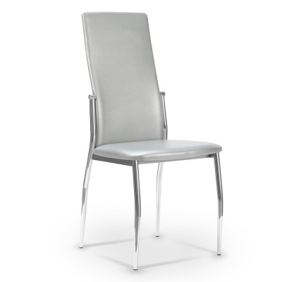 SILLA MISS - PU PLATA 