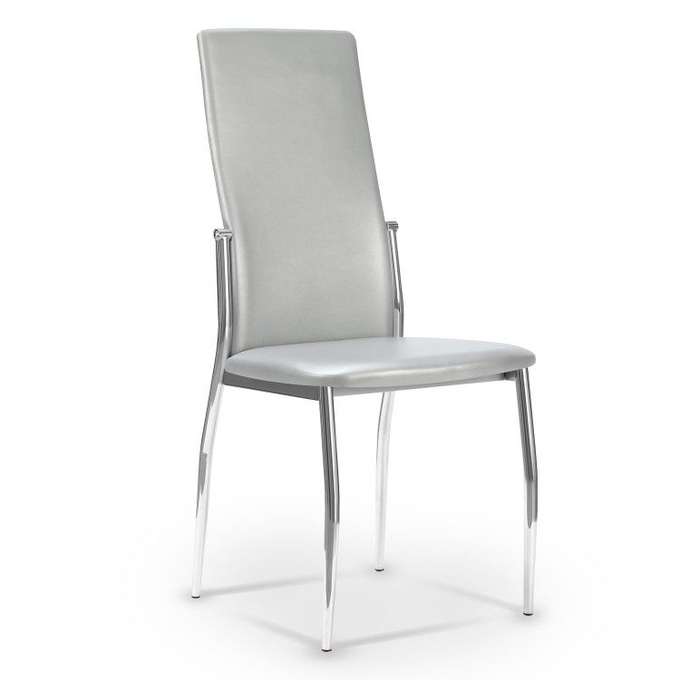 SILLA MISS - PU PLATA 