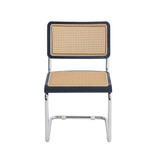 SILLA MARCELO NEGRA-RATTAN PL