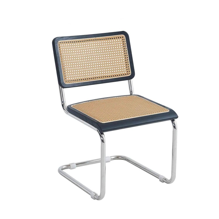 SILLA MARCELO NEGRA-RATTAN PL