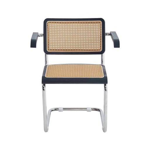 SILLON MARCELO NEGRO - RATTAN PL