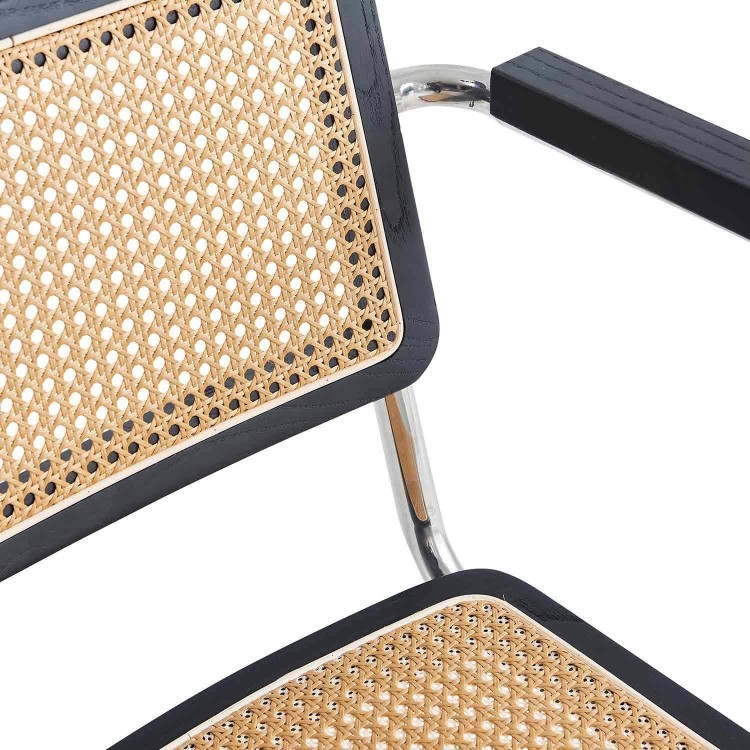 SILLON MARCELO NEGRO - RATTAN PL