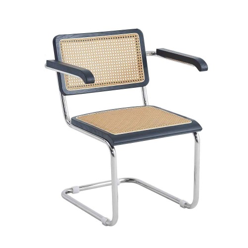 SILLON MARCELO NEGRO - RATTAN PL