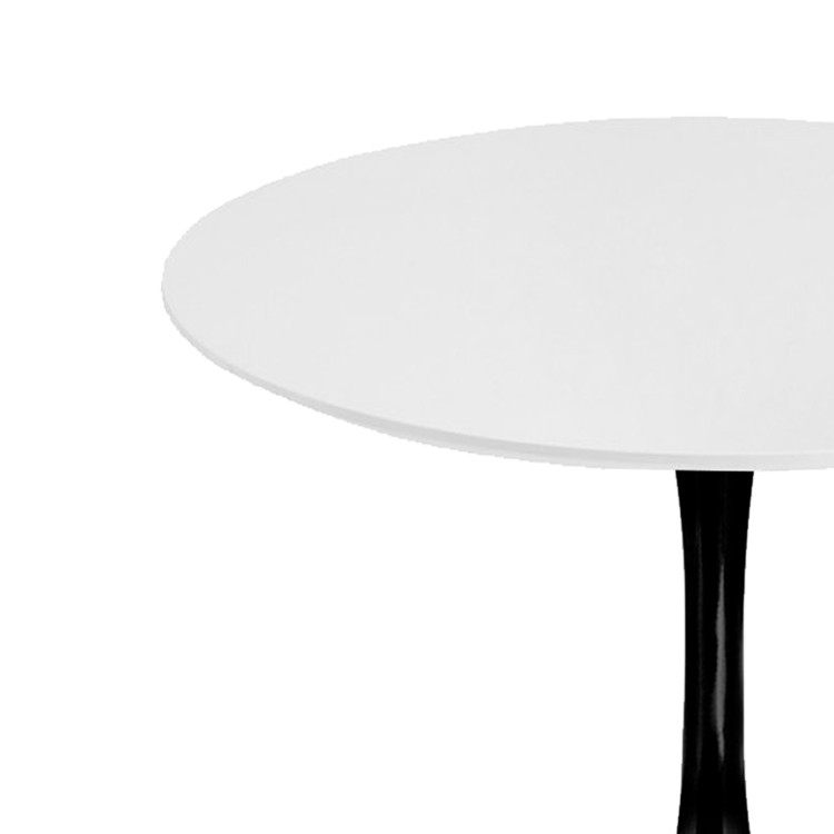 MESA GINA NEGRA-BLANCA 90X90